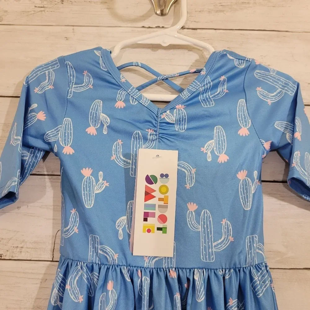 NWT‎ Dot Dot Smile Baby Girl Ballerina Style Twirl Dress Saguaro Cactus 12-24 M